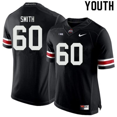 NCAA Ohio State Buckeyes Youth #60 Ryan Smith Black Nike Football College Jersey WZD6245PX